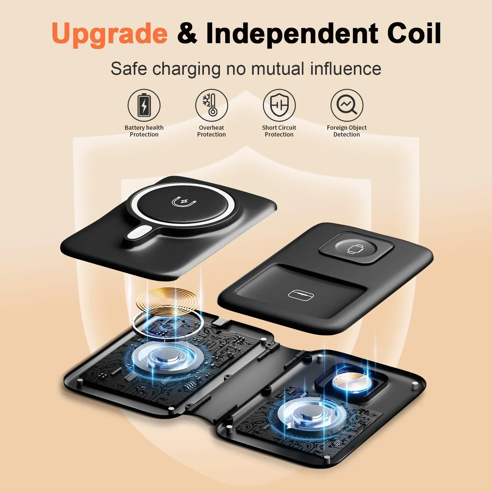 3-in-1 Magnetic Charging Station – Foldable Design - Image 4