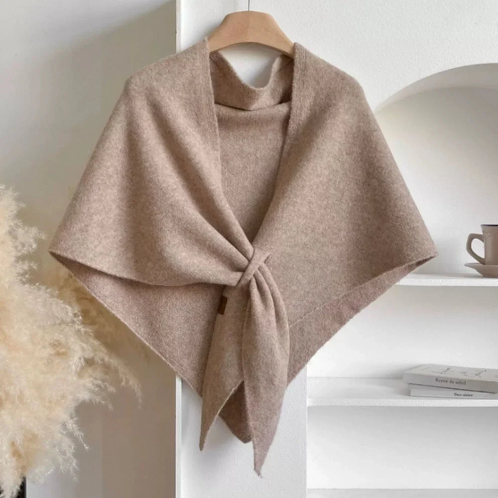 Triangle Shawl Lightweight Microfiber Blend Machine Washable - Image 5