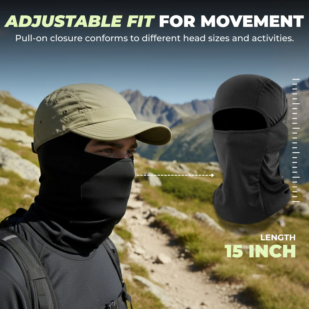 Full Face Balaclava Mask Unisex for Hiking and Outdoor Use