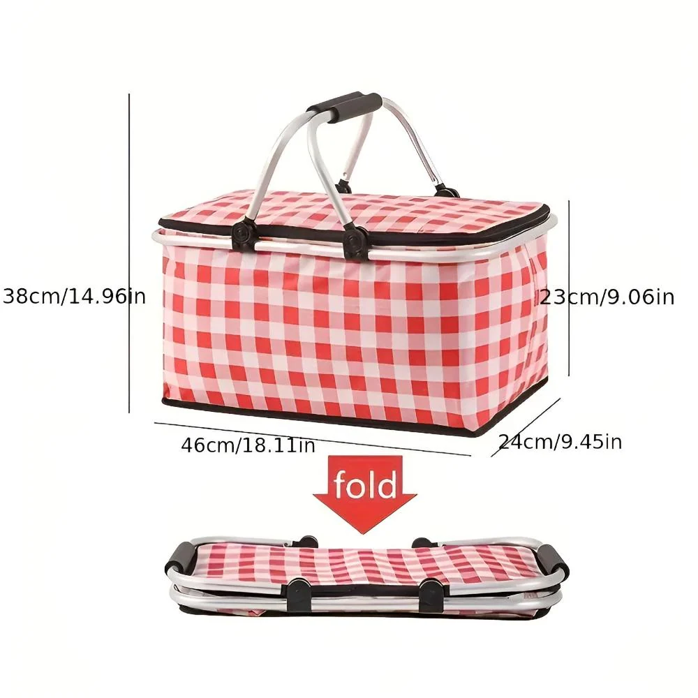 Picnic Basket Insulated Foldable 22L Padded Handles - Image 2
