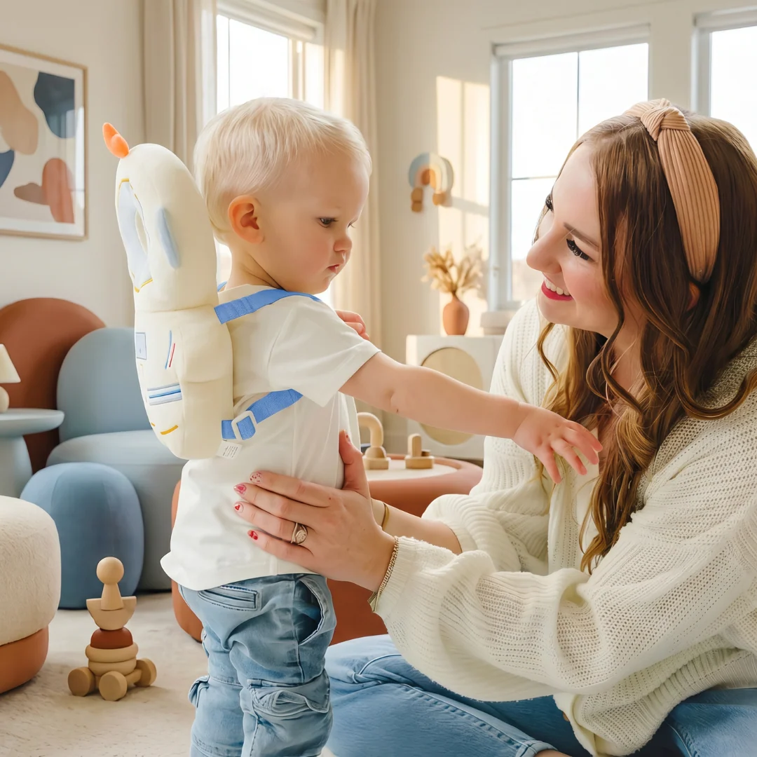 Safety Backpack for Infants – Cloud Design - Image 2