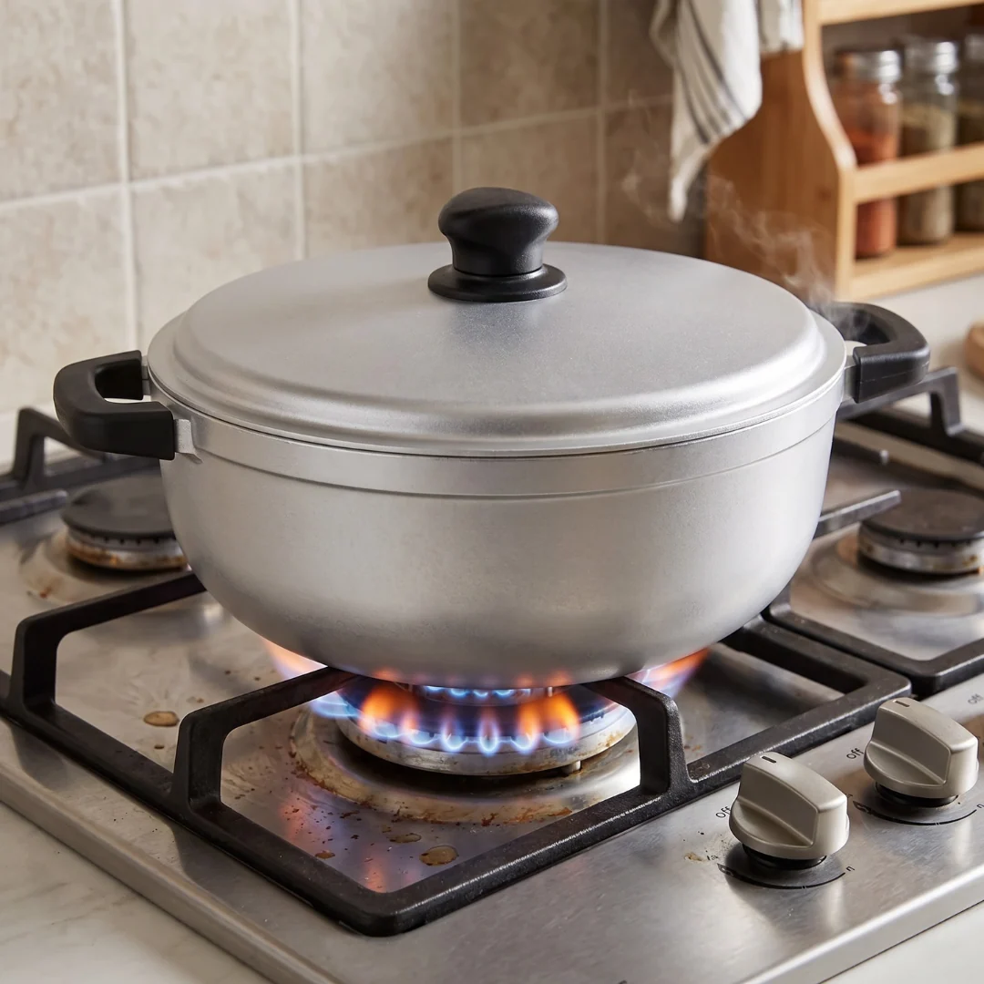 Aluminum Cooking Pot with Lid for Rice, Soups, and Stews - Image 6