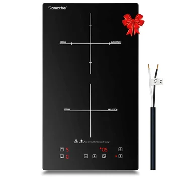 AMZCHEF Electric Induction Cooktop 12" Built-in 10 Power Levels