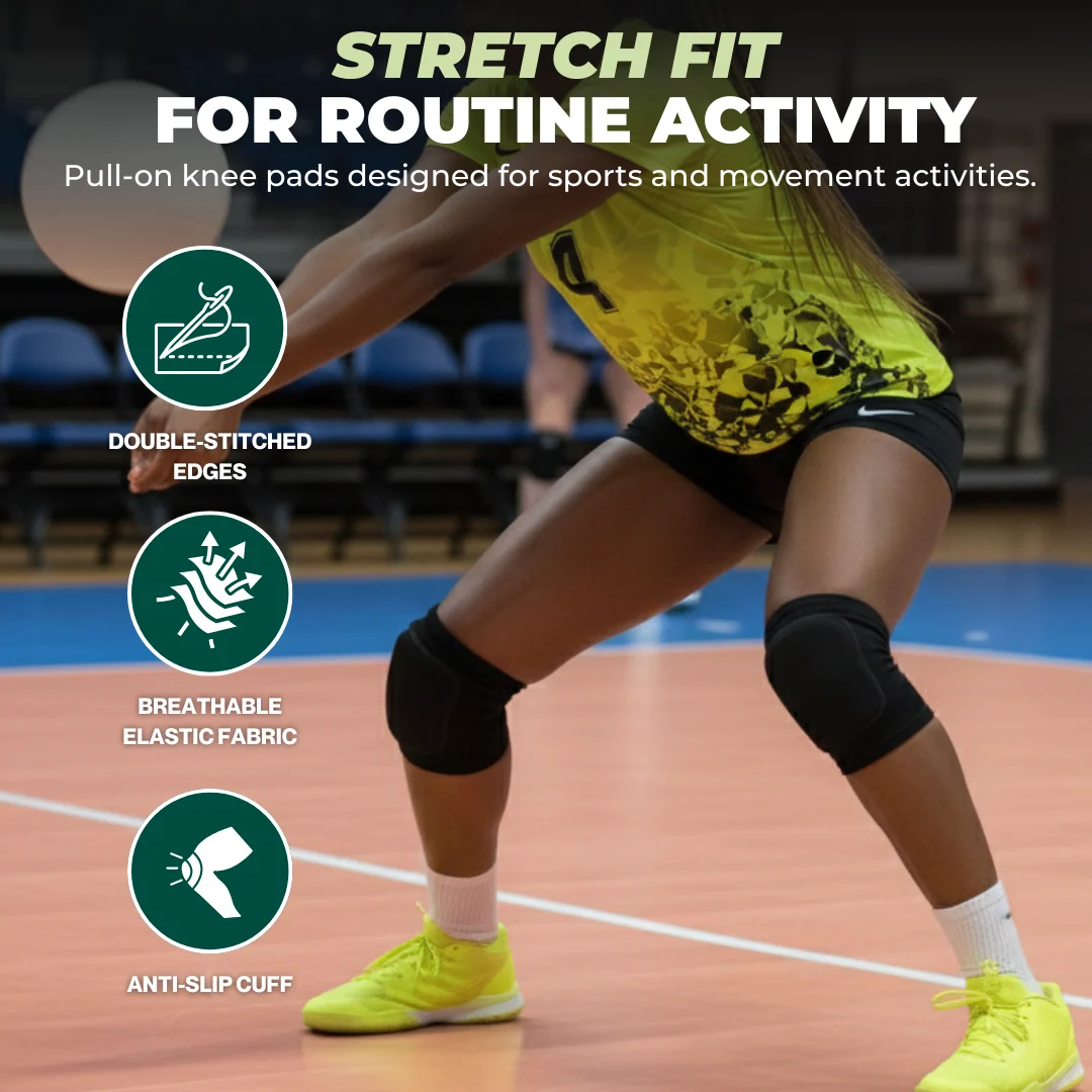Knee Pads for Kids & Adults, Soft Breathable Foam Cushion Design