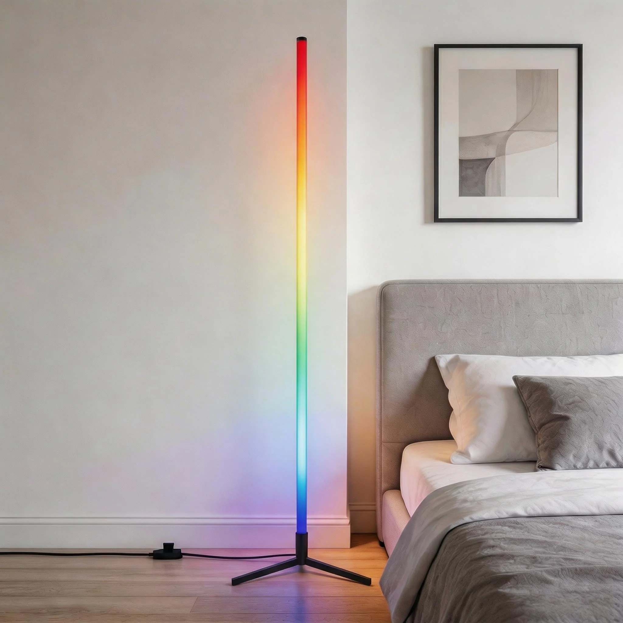 Contemporary Floor Lamp with LED Light Available in Various Colors - Image 5