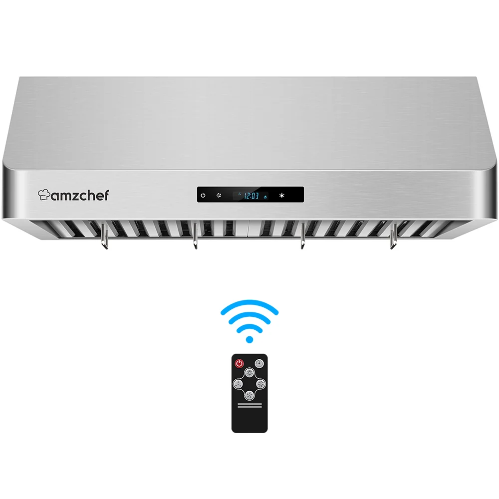 AMZCHEF Wall Mount Range Hoods 30 inch 700CFM Touch screen - Image 2