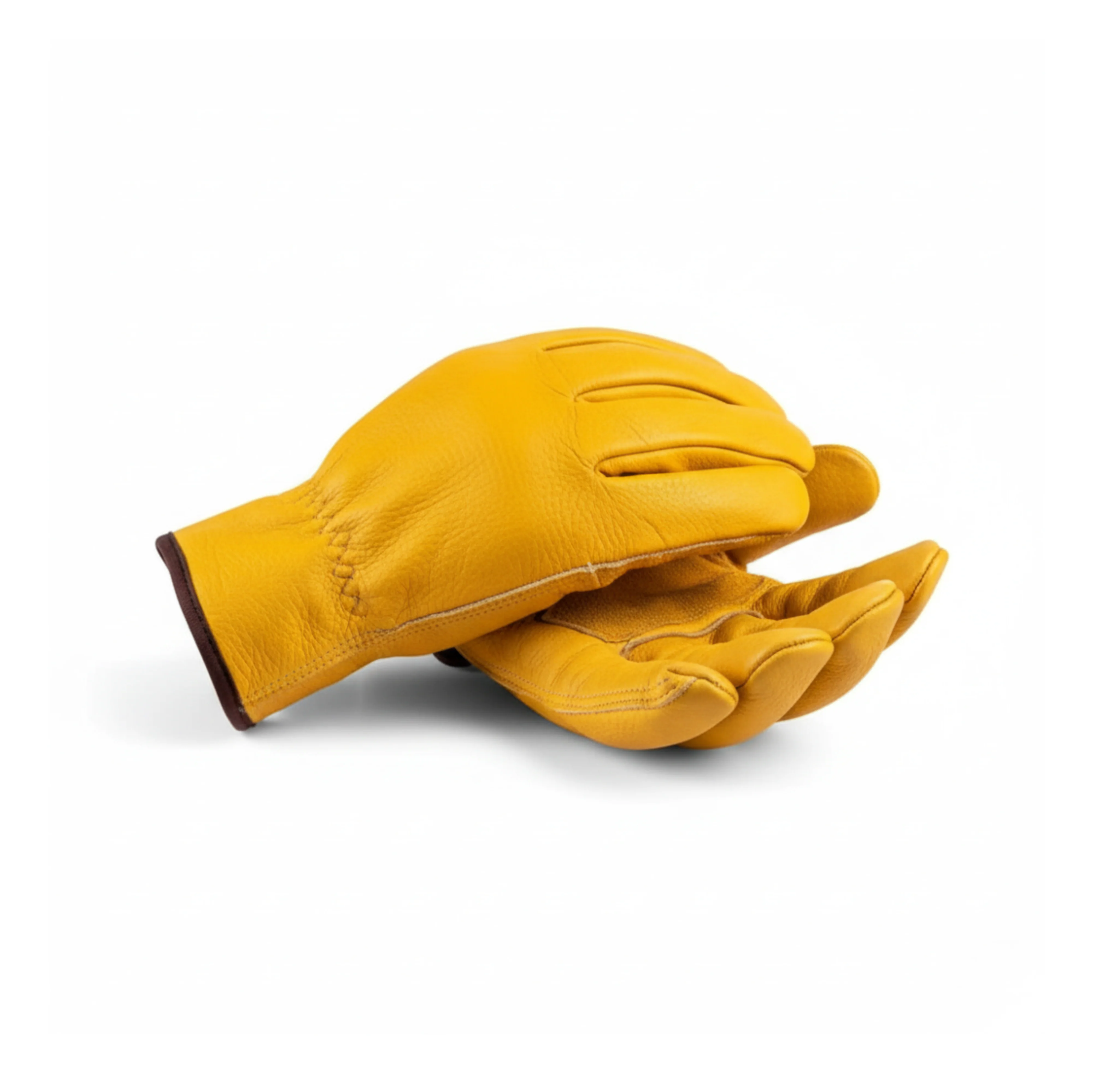 Insulated Lining Winter Work Gloves in Full Grain Cowhide Leather - Image 3