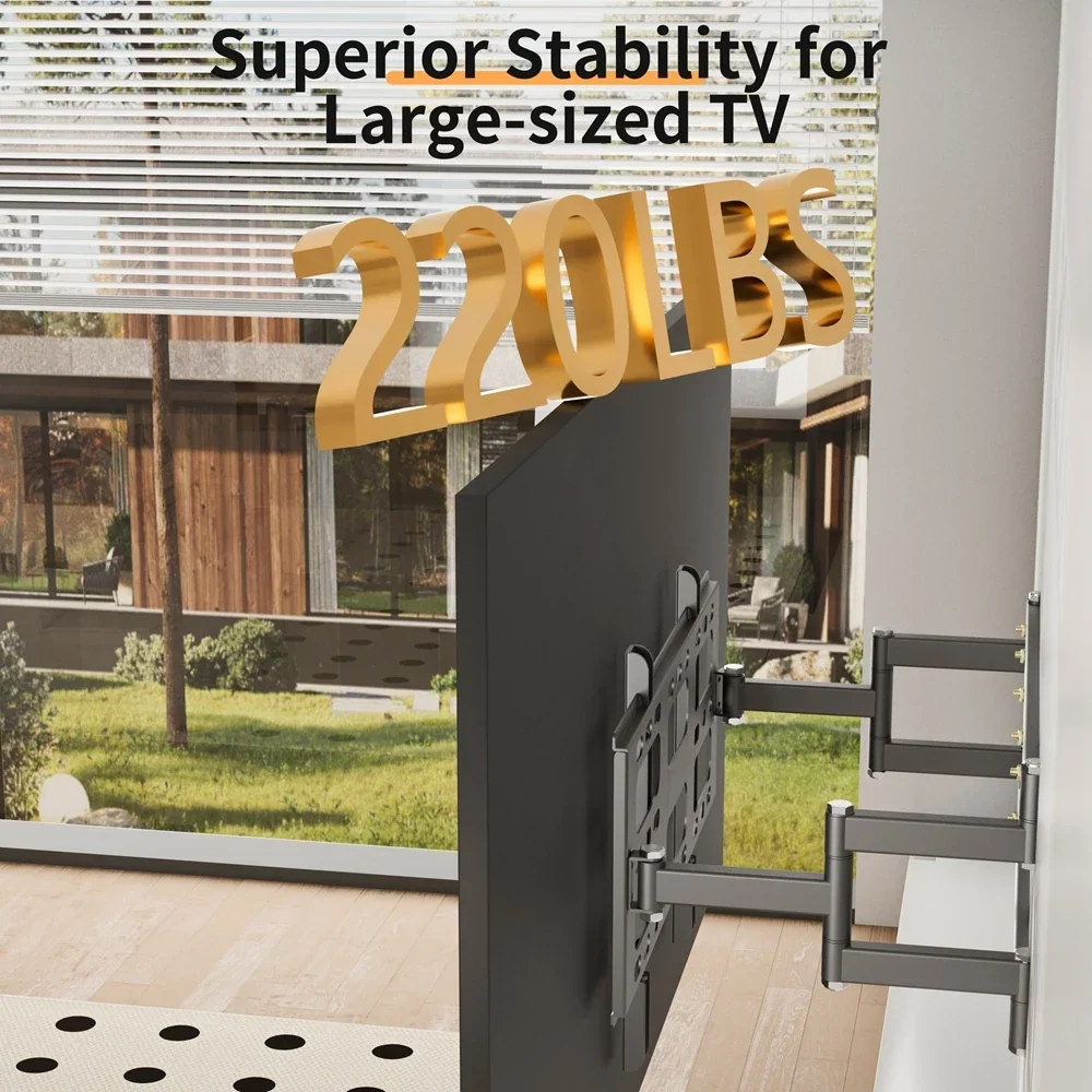 Adjustable Wall Bracket for TVs with Full Motion Capability - Image 4