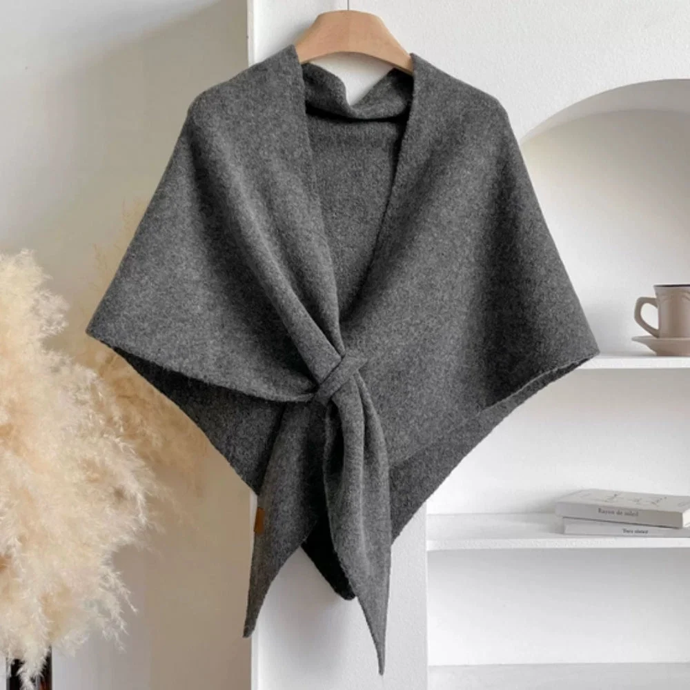 Triangle Shawl Lightweight Microfiber Blend Machine Washable - Image 8