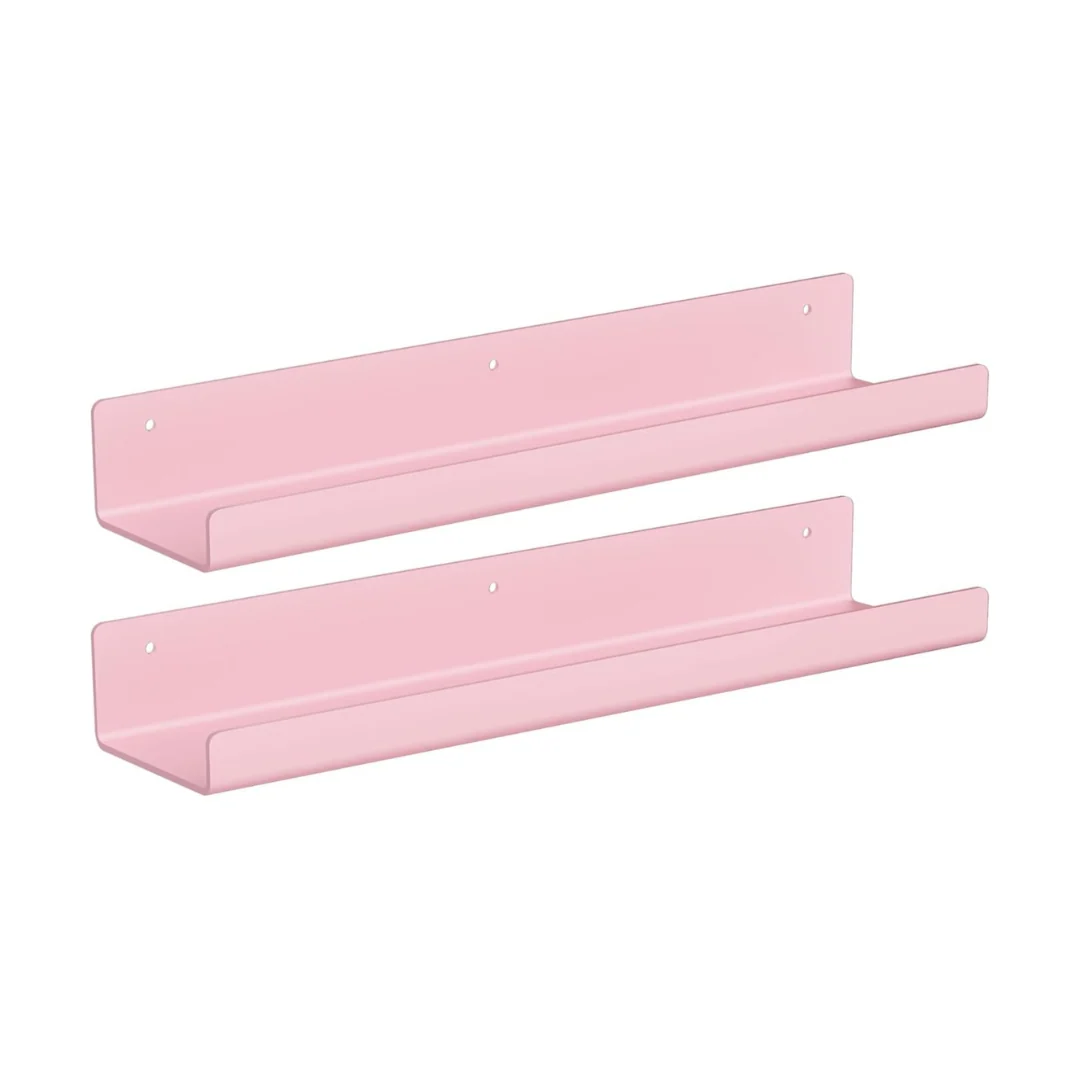 15-Inch Floating Bathroom Organizer Set - Acrylic Wall Shelves - Image 11