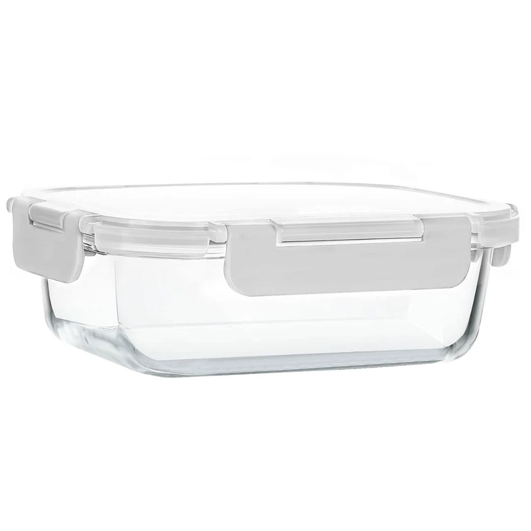 Food Storage Glass Containers with Lids for Meal Preparation and Heating - Image 2