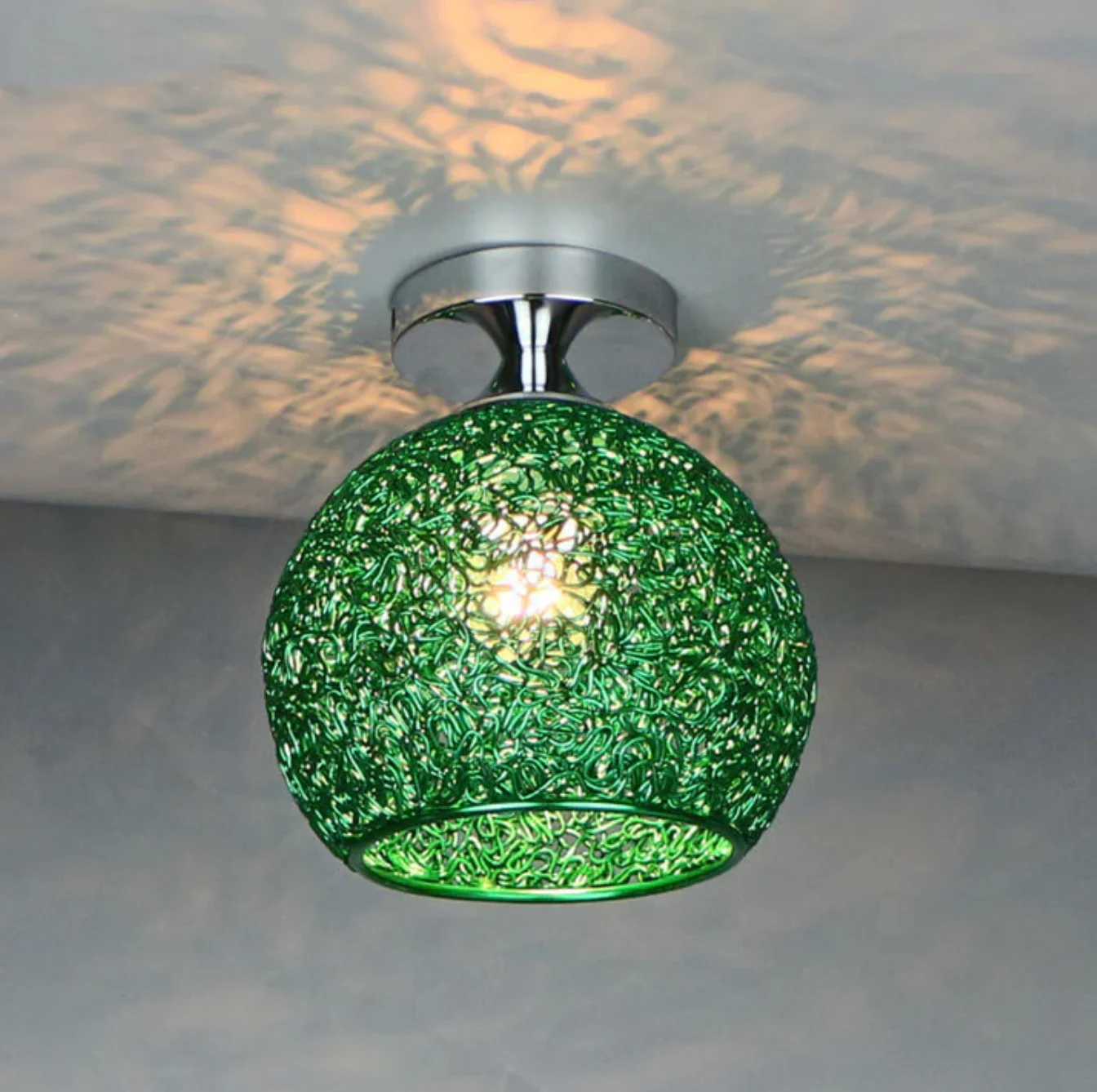 Stylish Ceiling Light Fixture with Open Sphere Design - Image 7