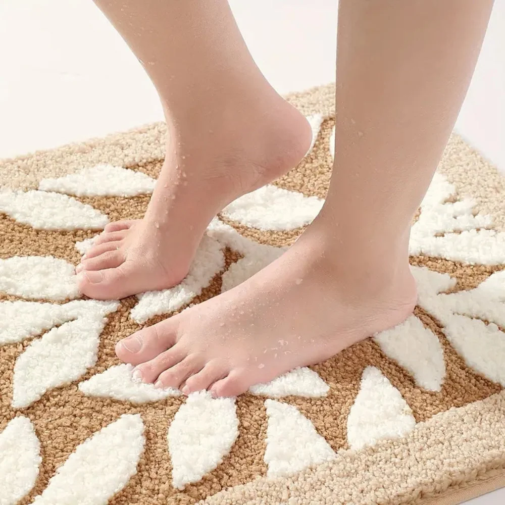 Bath Mat Plush Microfiber Non-Slip TPR Backing - Image 6