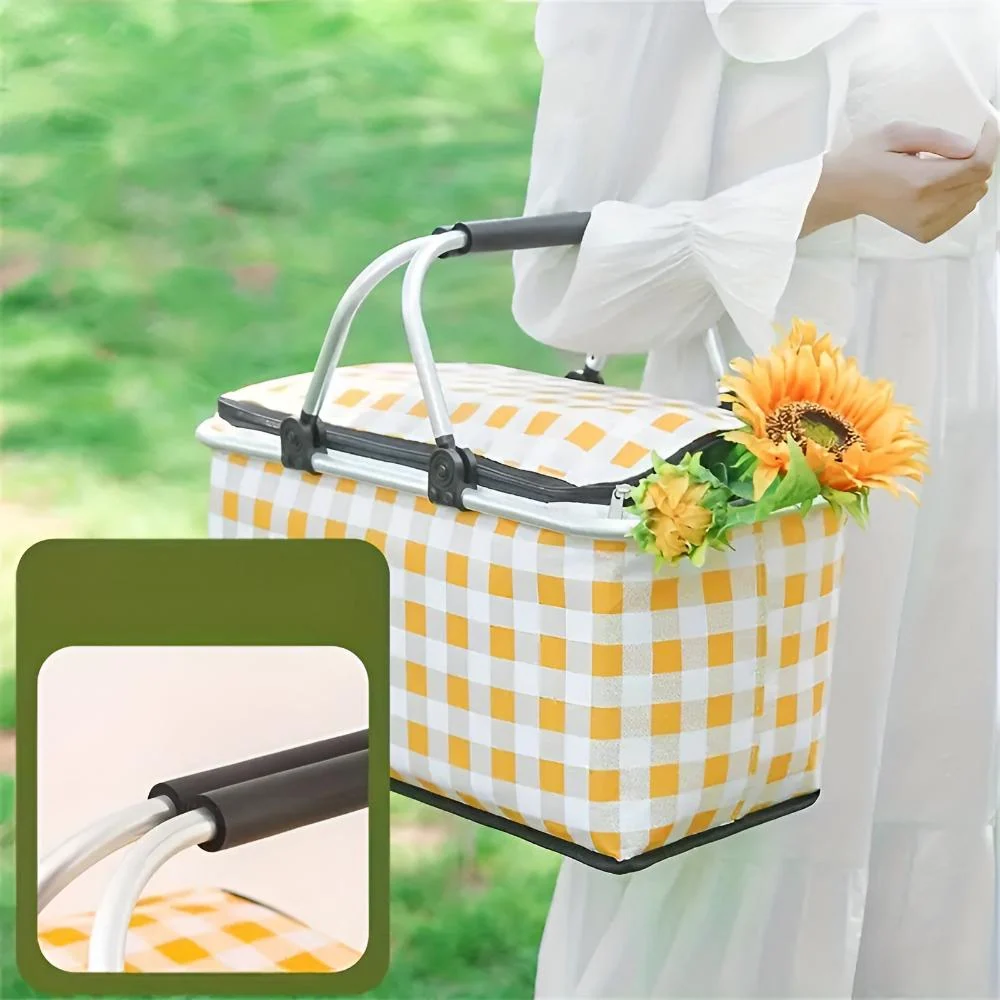 Picnic Basket Insulated Foldable 22L Padded Handles - Image 10