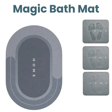 Bath Mat Quick-Dry Super-Absorbent Non-Slip