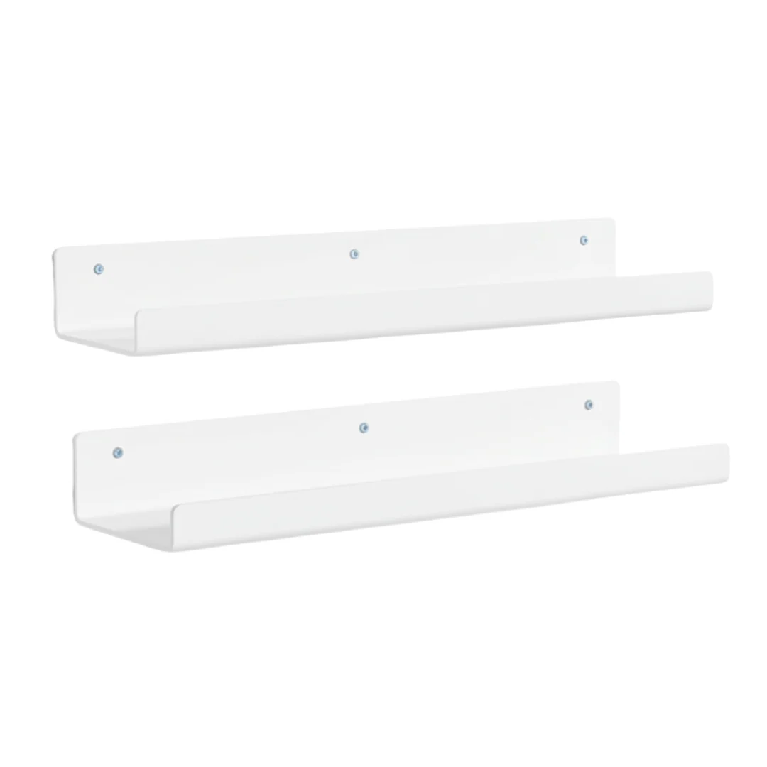 15-Inch Floating Bathroom Organizer Set - Acrylic Wall Shelves - Image 3
