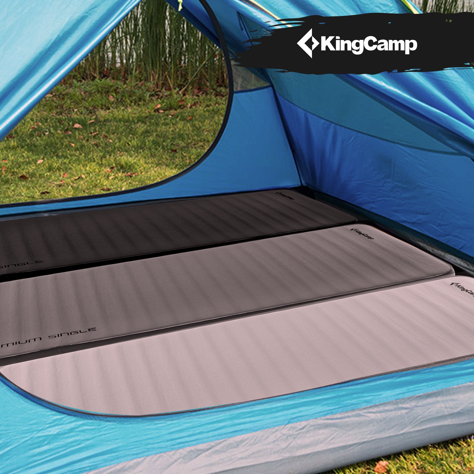 KingCamp PREMIUM Self Inflating Foam Sleeping Pad Double/Single