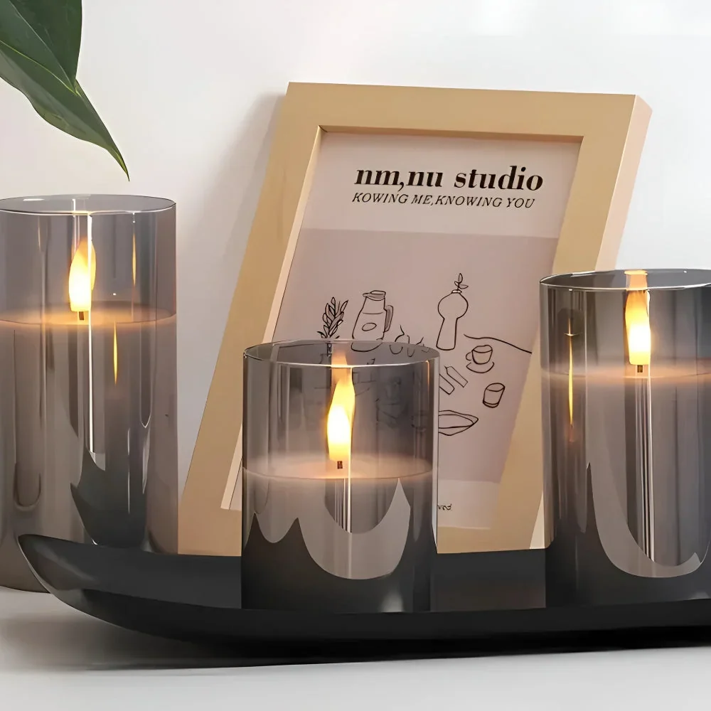 Flameless Candle 3D LED Flame Remote & Timer - Image 5