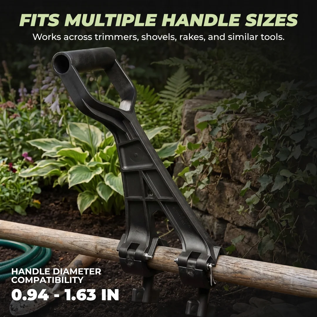 Universal Garden Tool Handle Attachment Adjustable Secondary Grip