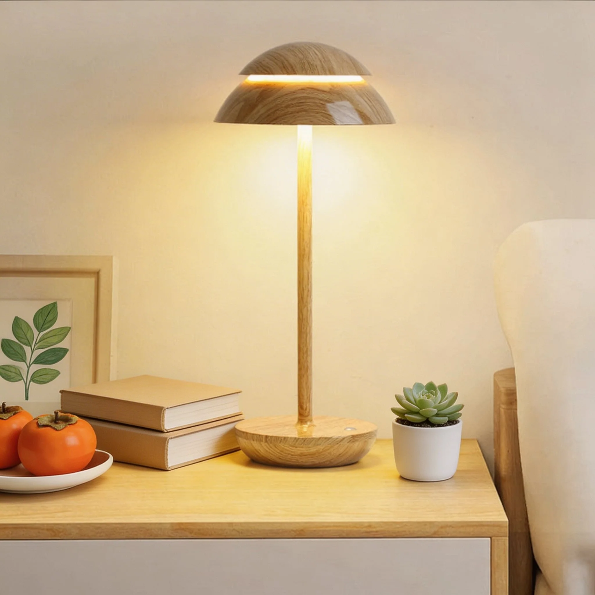 Touch-Controlled Cordless Mushroom-Shaped Table Light - Image 4