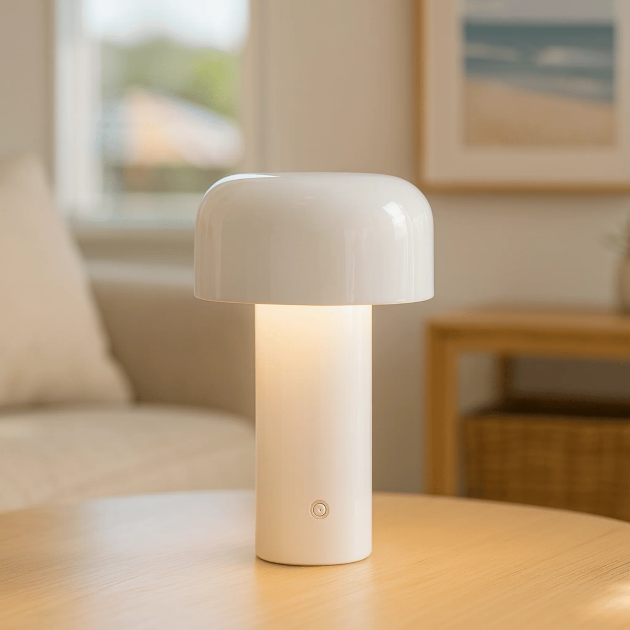 Stylish Rechargeable LED Table Lamp with Adjustable Brightness