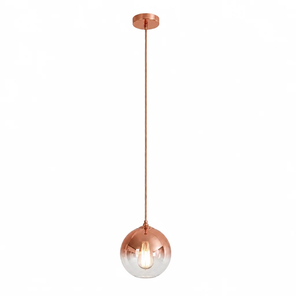 Pendant Light Metallic Gradient Glass Energy-Efficient LED - Image 6