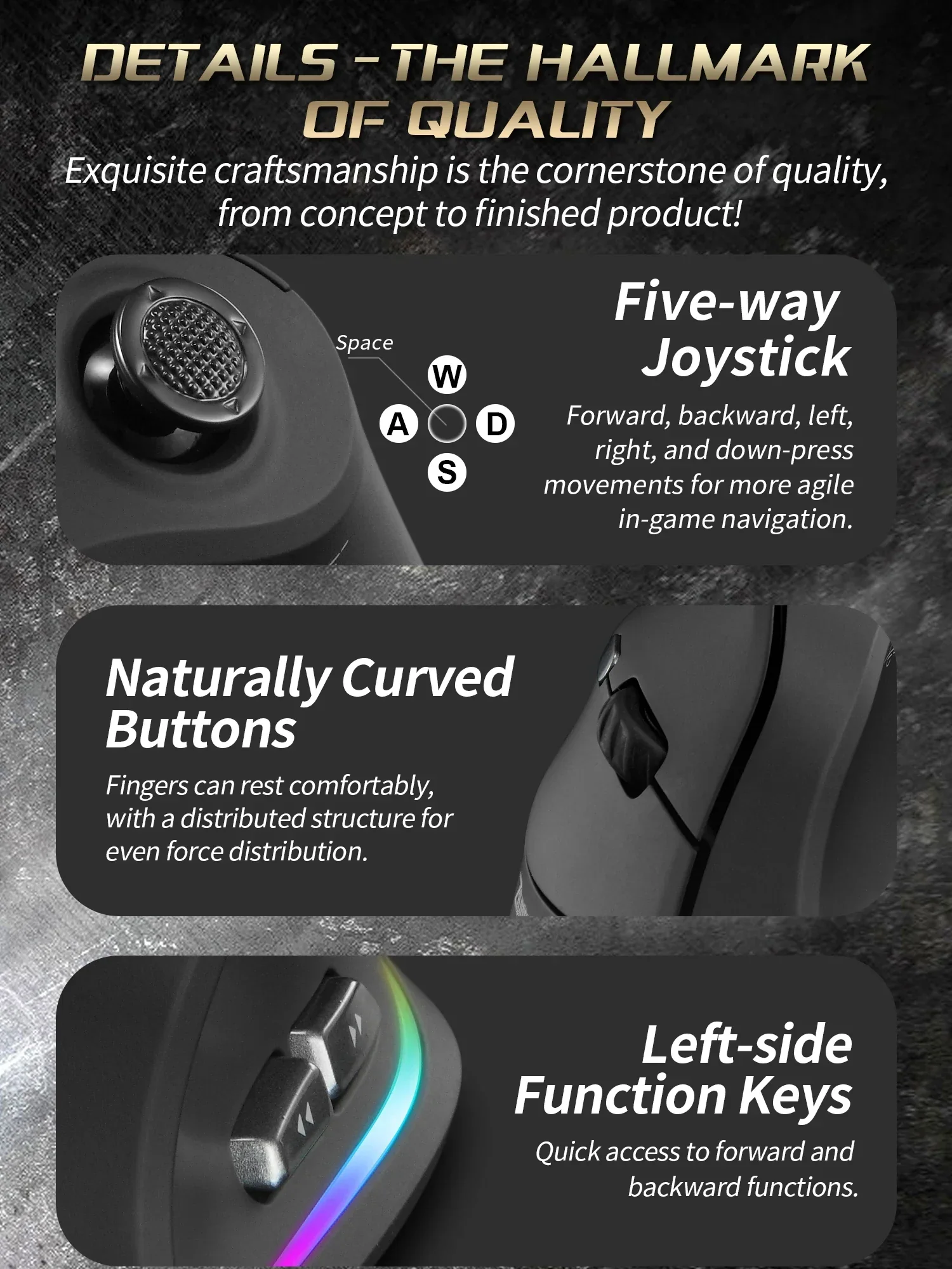 Wireless Vertical Ergonomic Mouse Model F18 - Image 4