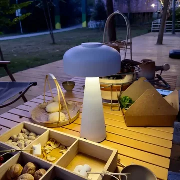 Bedside Table Lamp Touchless Control Three-Color LED
