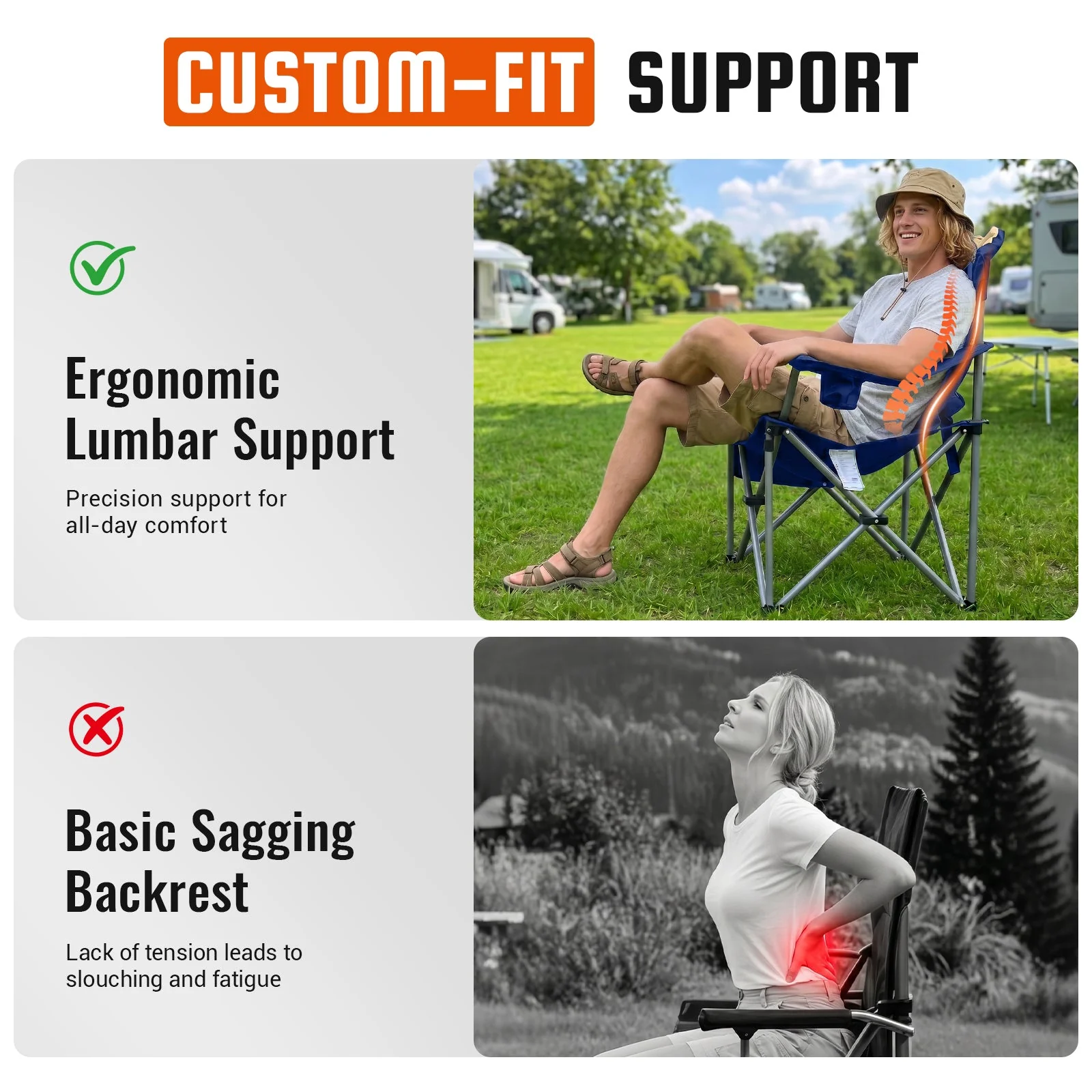 KingCamp Lumbar Support Oversized Camping Chair - Image 80