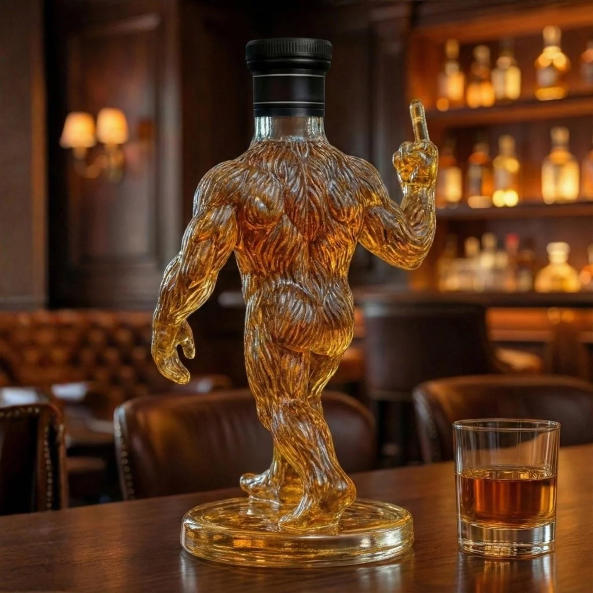 Elegant Glass Mythical Creature Spirits Decanter - Image 2