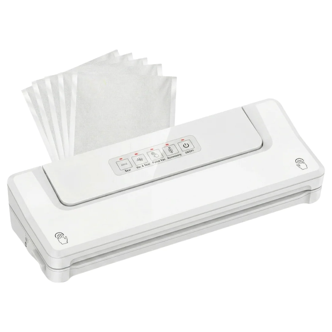 Vacuum Sealing Device with Various Settings and 5 Bags Included