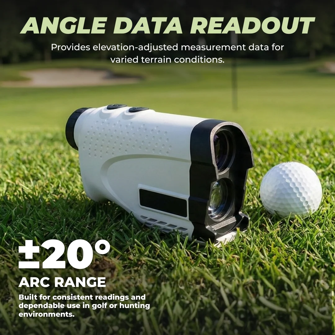 Golf & Hunting Laser Rangefinder with 7X Zoom and Slope Mode