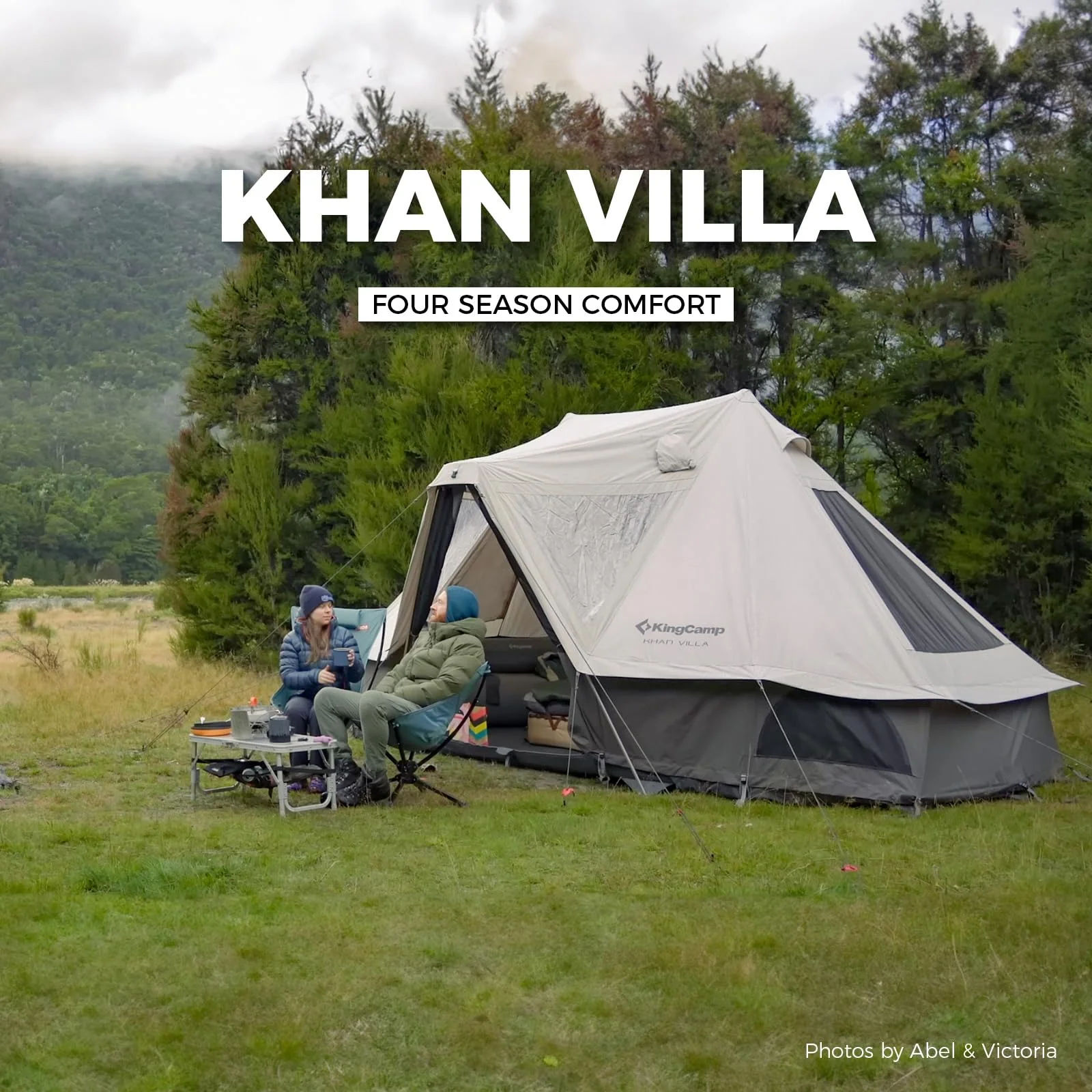 KingCamp KHAN VILLA 4-Season 4-6 Person Bell Tent