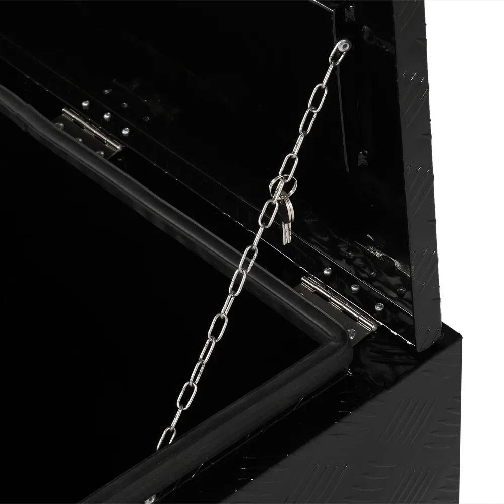 IVV Aluminum Truck Trailer Tool Box Pickup Underbody Truck Bed Storage Toolbox RV Trailer Organizer with T-Handle Latch Dual Lock Keys - Black, 42"L x 18"W x 17"H - Image 25