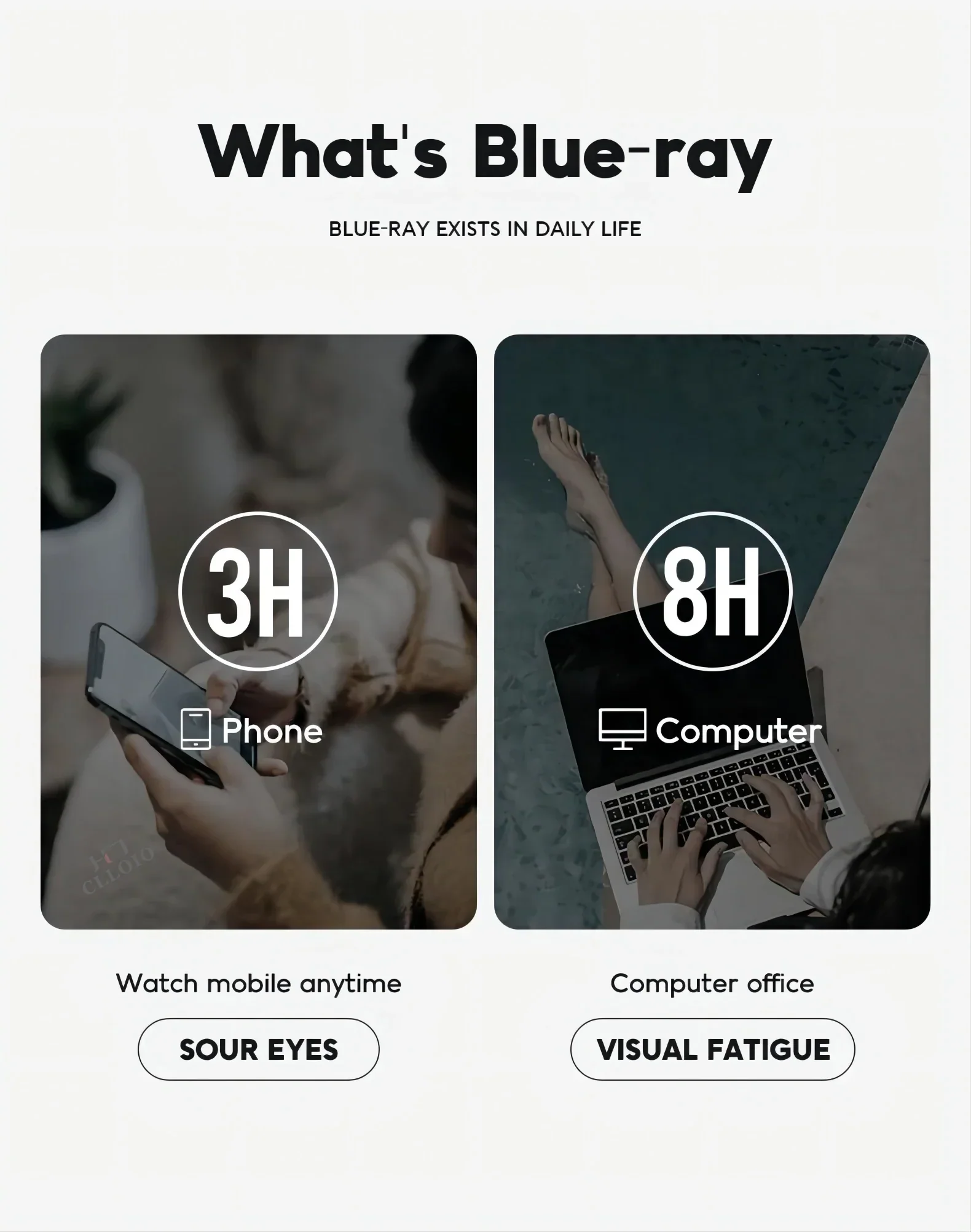 Reading Glasses with Enhanced Lenses for Blue Light Blocking