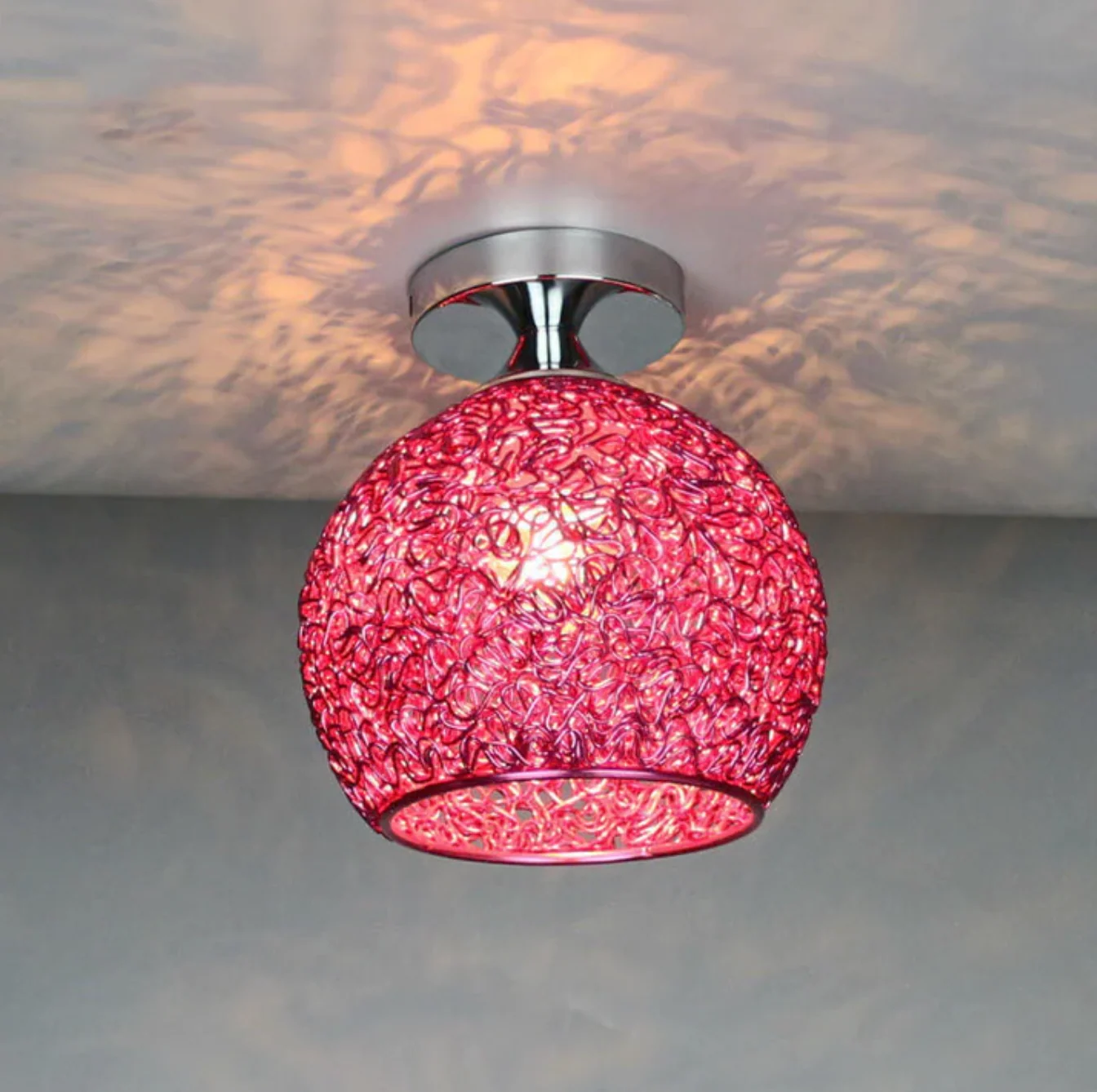 Stylish Ceiling Light Fixture with Open Sphere Design - Image 2