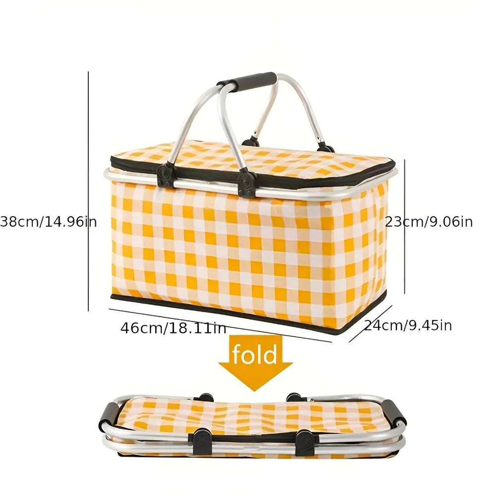 Picnic Basket Insulated Foldable 22L Padded Handles - Image 4