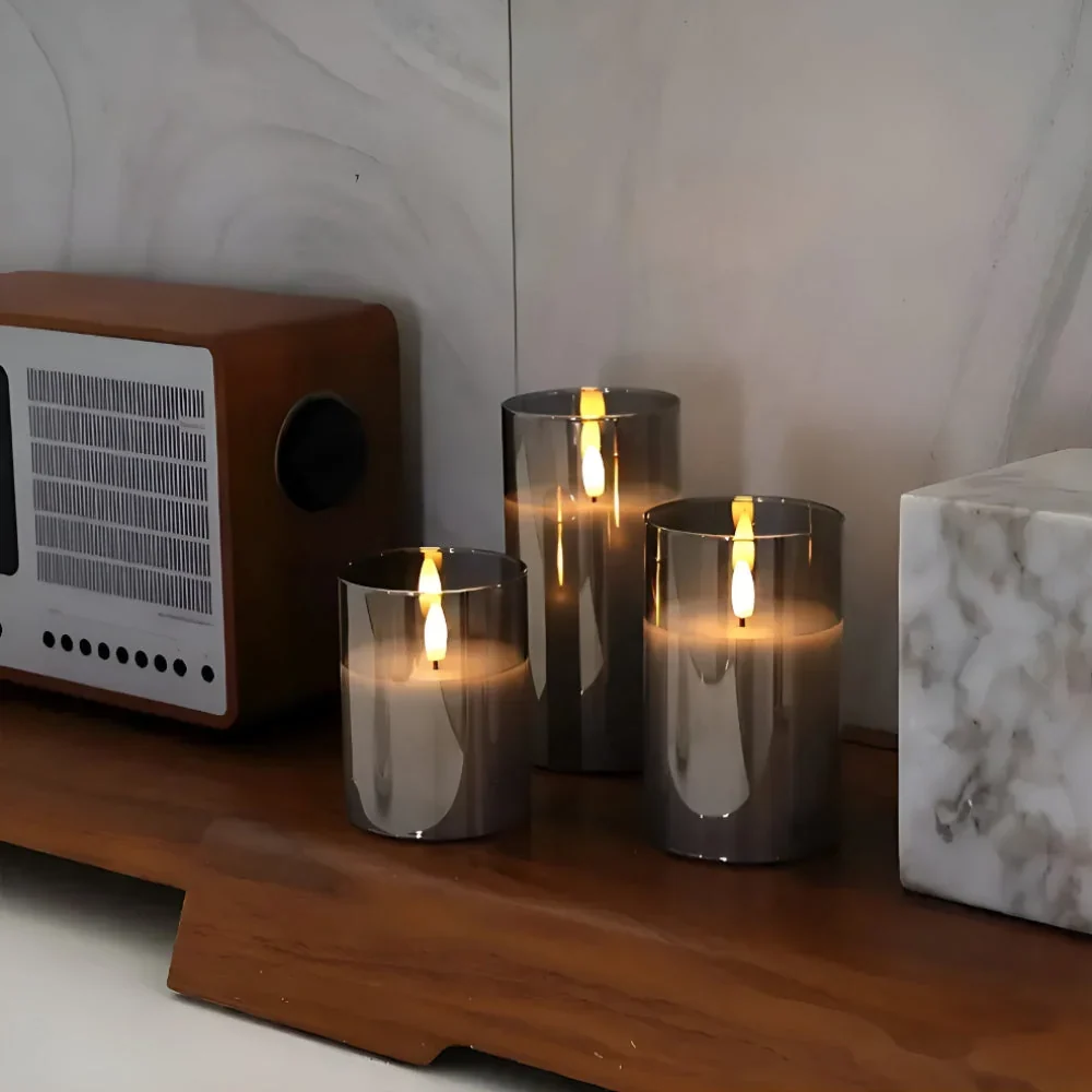 Flameless Candle 3D LED Flame Remote & Timer - Image 3