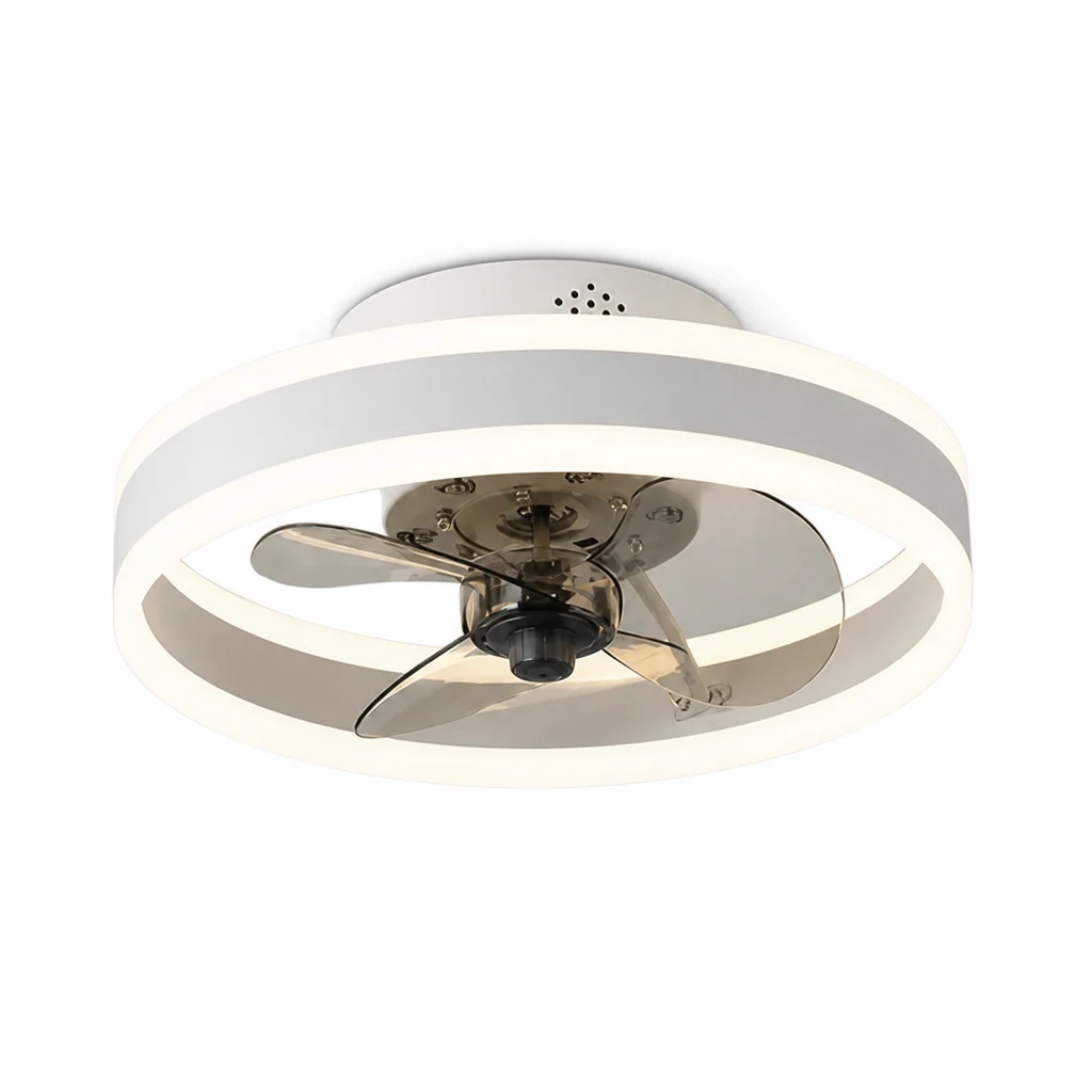 Flush Mount Ceiling Fan Dimmable LED Energy-Efficient - Image 2