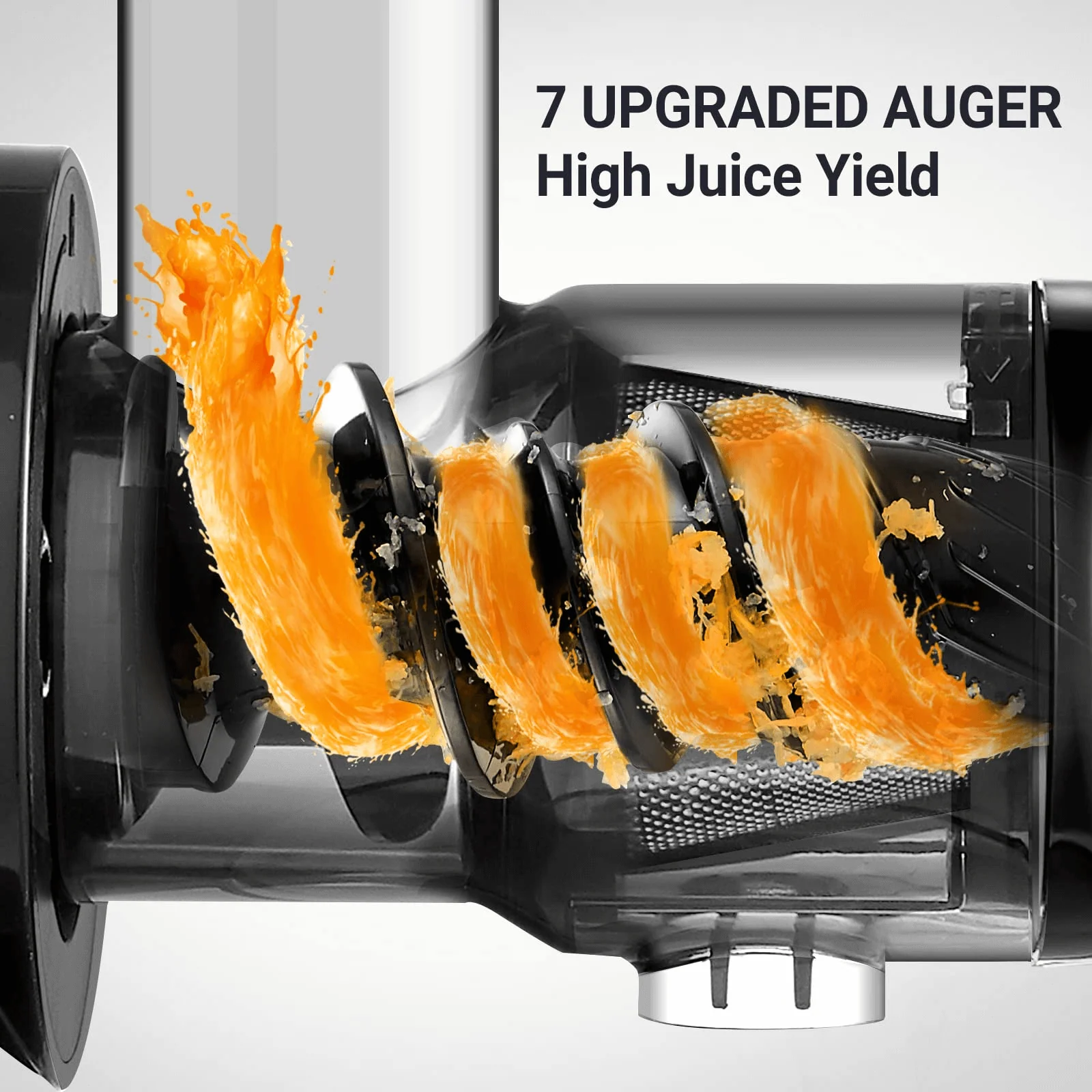 AMZCHEF Cold Press Juicer with Two Speed Modes GM3001 Red 3