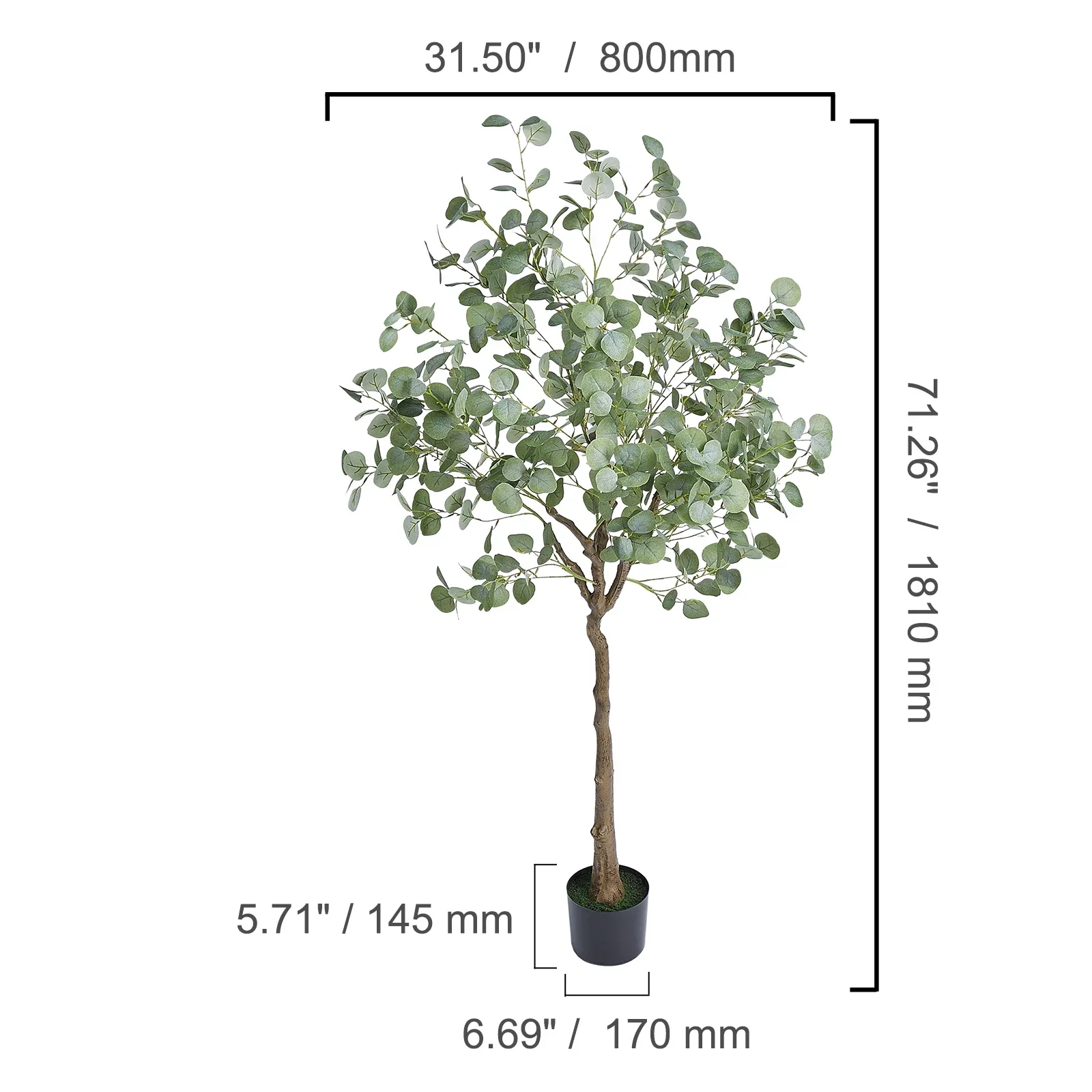 Olive Tree Decoration with Stable Base - Image 3