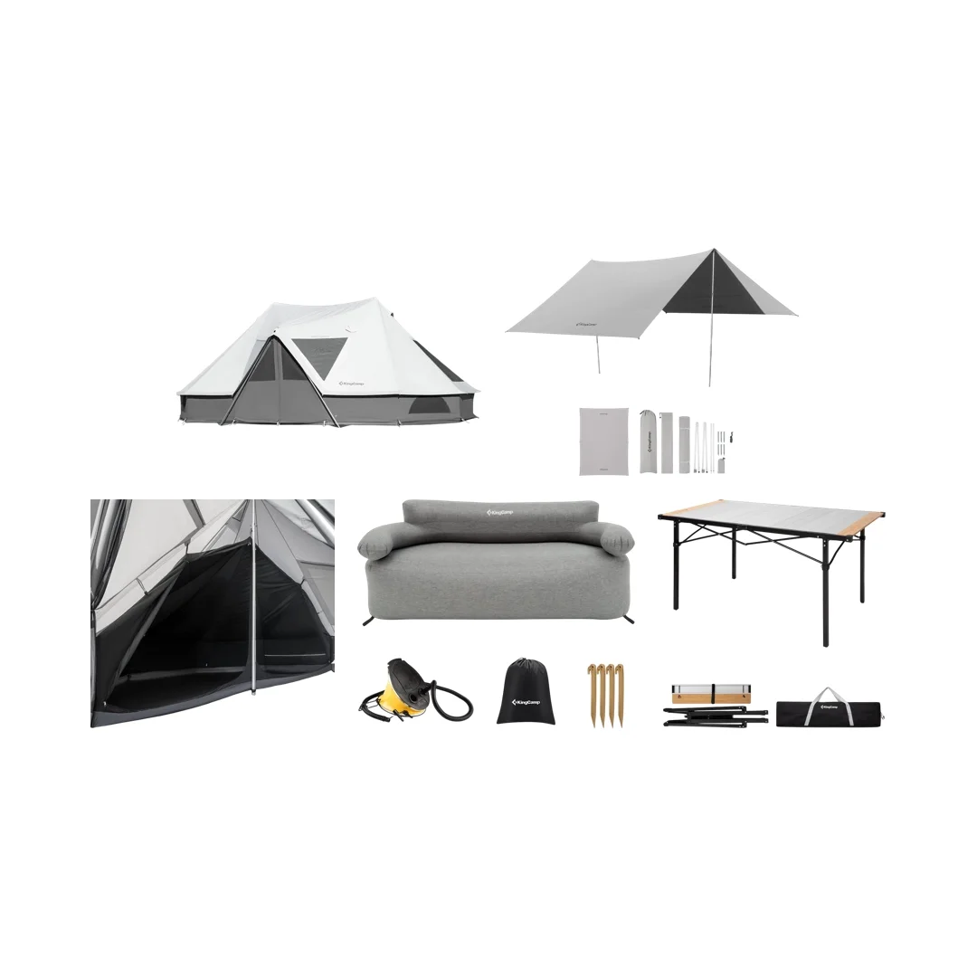 Ultimate KingCamp Khan Palace Tent Bundle