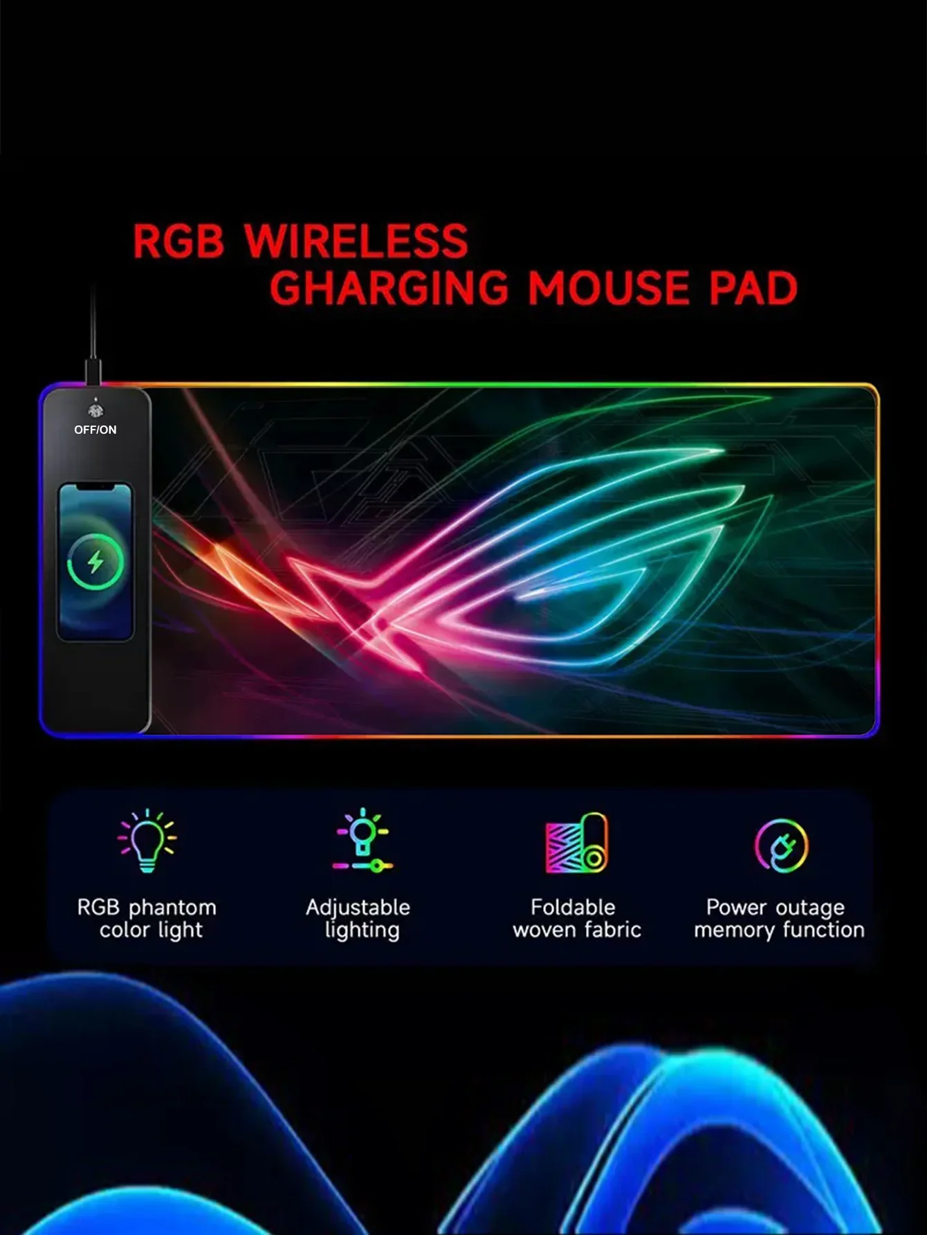 15W RGB Wireless Charging Pad for Enhanced Illumination - Image 4