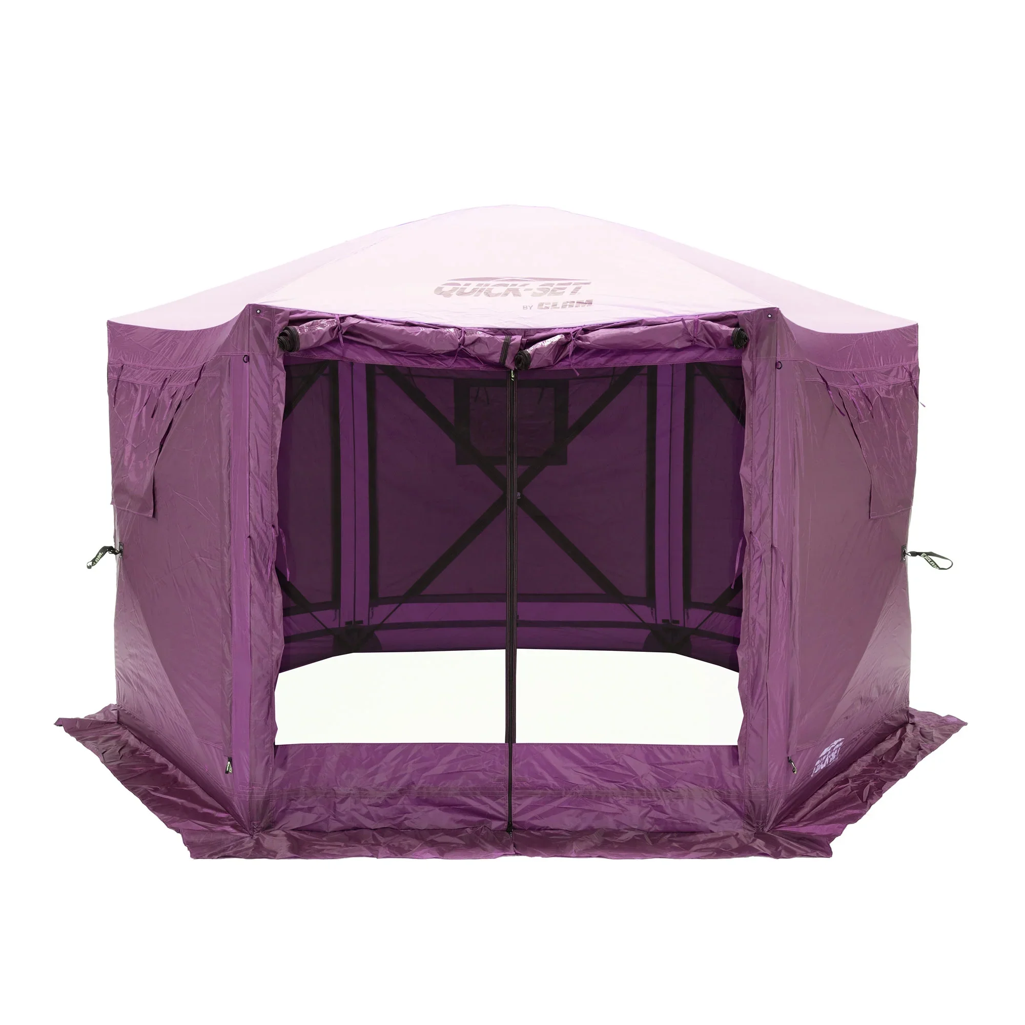 CLAM Quick-Set Pavilion 12.5 x 12.5' Portable Outdoor Canopy Shelter, Green - Image 29