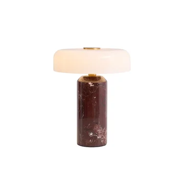 Chic Wireless Marble Lamp – Rechargeable Elegance for Any Room