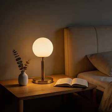 Contemporary Glass Sphere Lamp for Stylish Interior Lighting