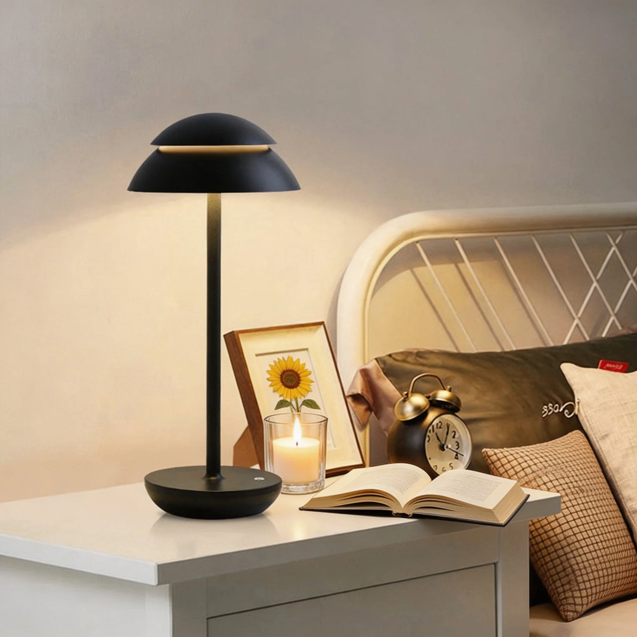 Touch-Controlled Cordless Mushroom-Shaped Table Light - Image 6