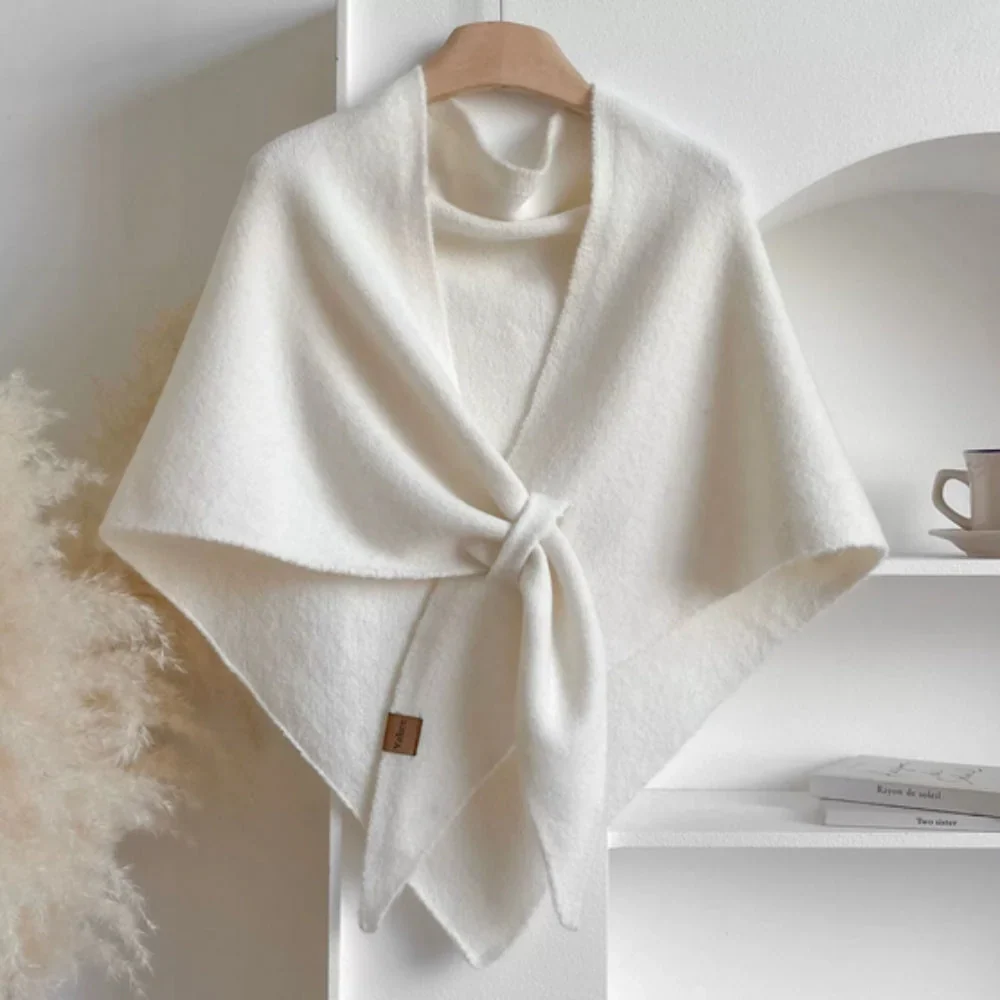 Triangle Shawl Lightweight Microfiber Blend Machine Washable - Image 4