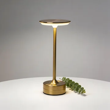 Cordless LED Table Lamp in Modern Metal Design