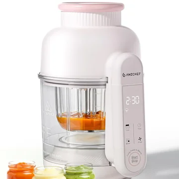 AMZCHEF 6-in-1 Baby Food Maker with Auto Steam